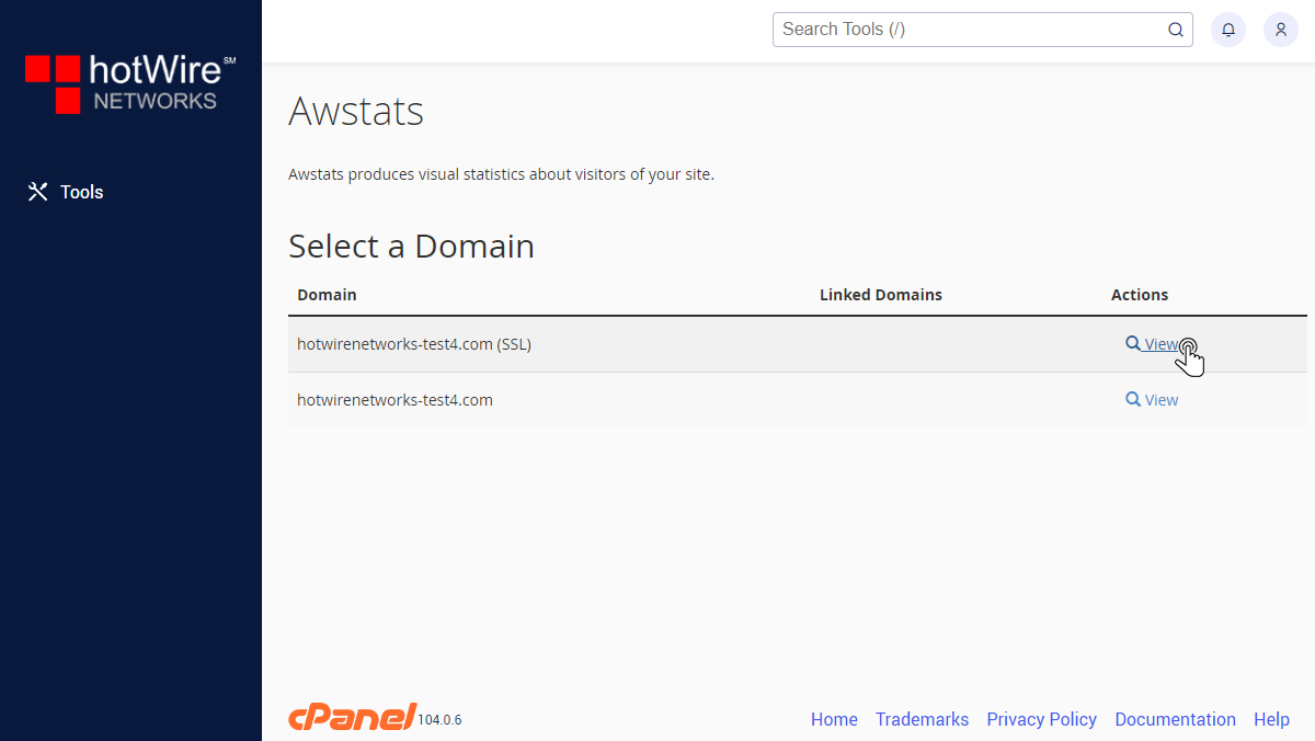 Knowing Awstats in cPanel Step 2